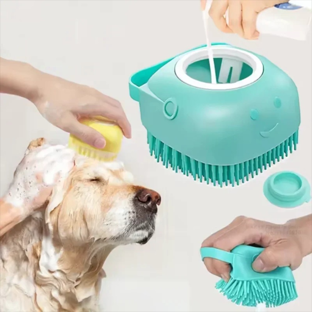 Pet Supplies Vending Machine - Silicone Bath Massage Brush Multifunctional Grooming