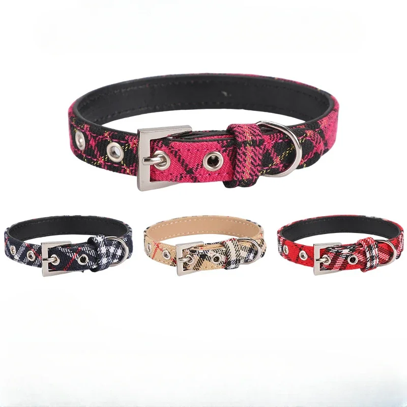 Pet Supplies Vending Machine - Pet Collar Scottish Plaid Dog Collar