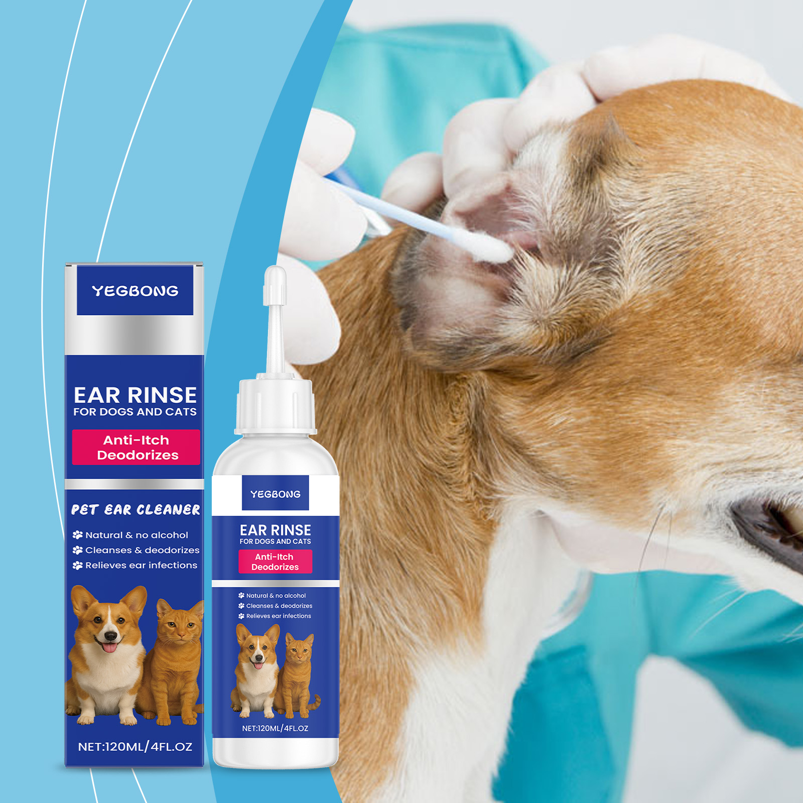 Pet Ear Cleaner For Dogs & Cat - Pet Ear Cleaner 评论和价格