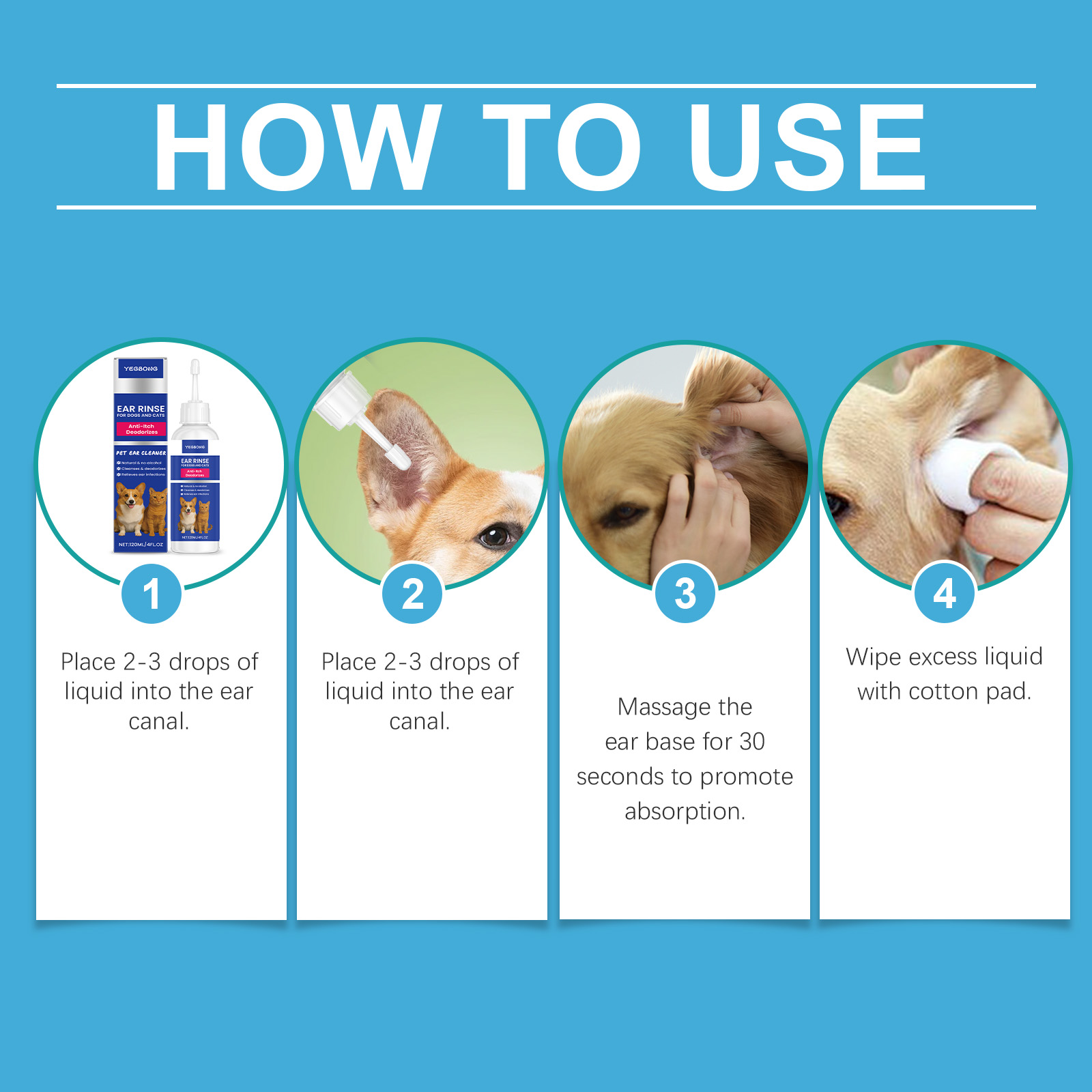 Pet Ear Cleaner For Dogs & Cat - Pet Ear Cleaner 评论和价格