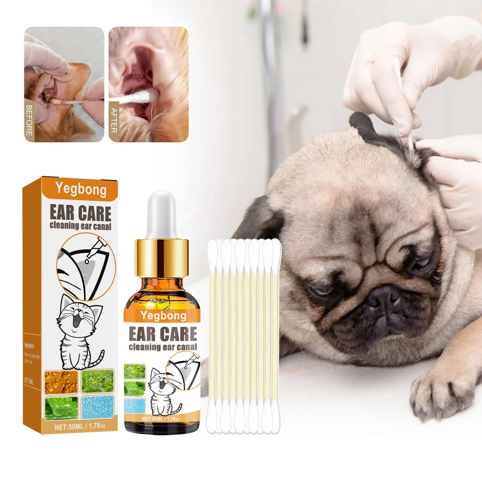 Pets Ear Cleaner Drops Prevent - Pet Ear Cleaner 评论和价格