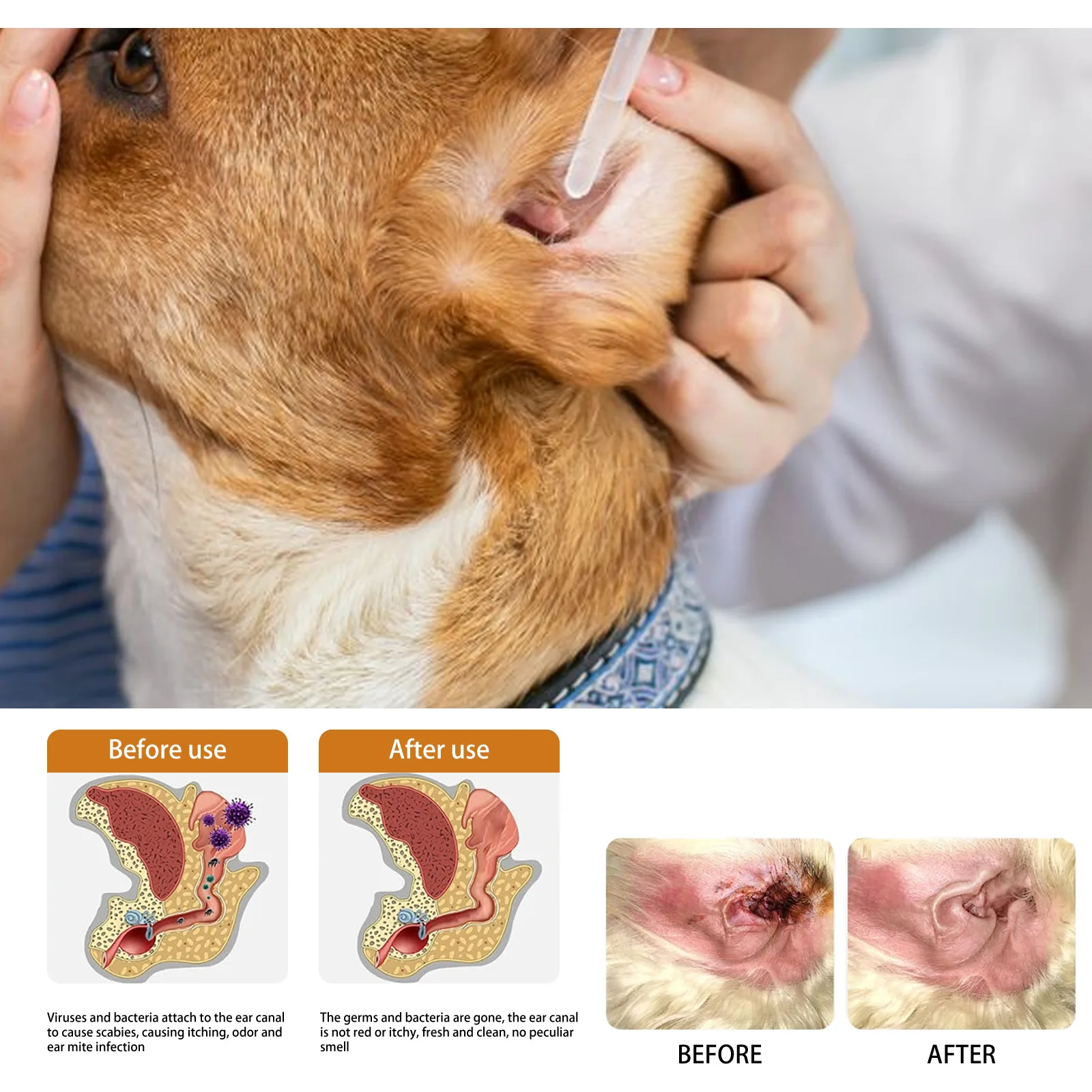 Pets Ear Cleaner Drops Prevent - Pet Ear Cleaner 评论和价格