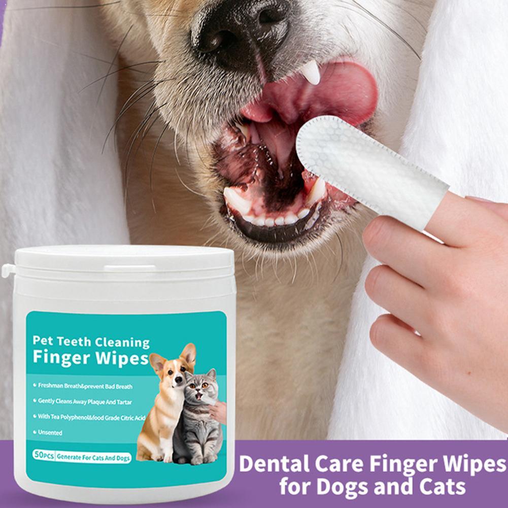 Pet Teeth Cleaning Finger Wipe - Pet Ear Cleaner 评论和价格