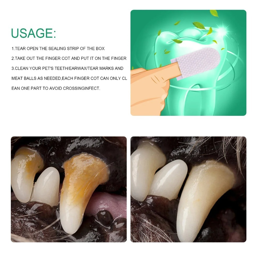 Disposable Pet Finger Cot Wet  - Pet Ear Cleaner 评论和价格