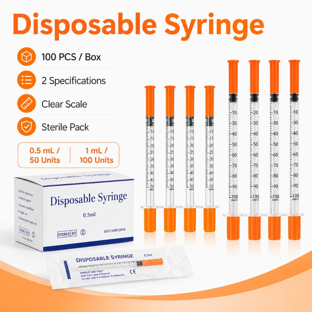 100pcs Disposable Syringe1ml 0 - Pet Supplies Vending Machine 评论和价格