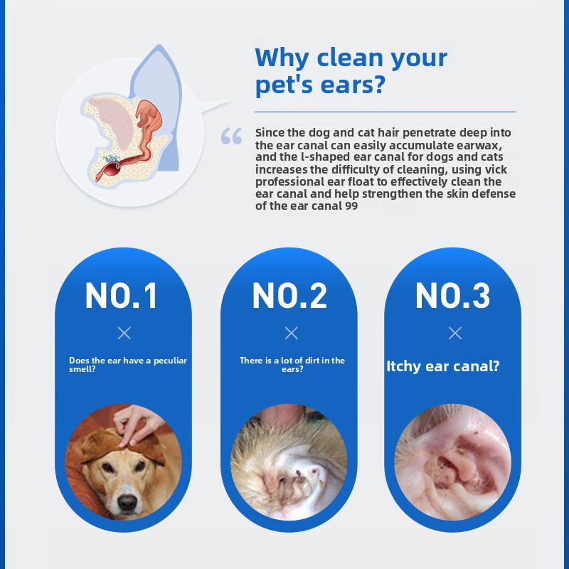 PETCLEAR Dog Cat Ear Drops Pet - Pet Ear Cleaner 评论和价格