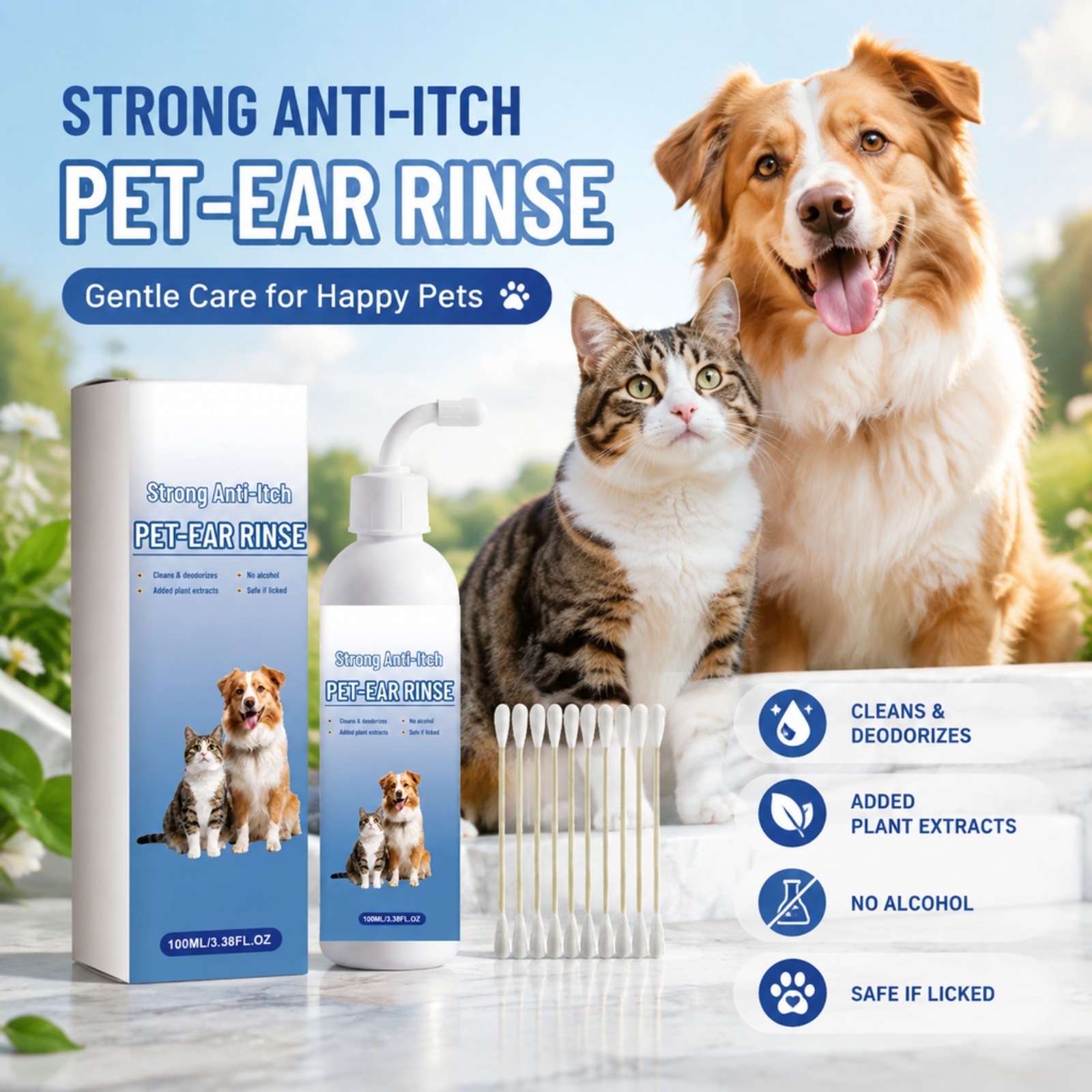 Pet Ear Cleaner Drops Dog Cat  - Pet Ear Cleaner 评论和价格