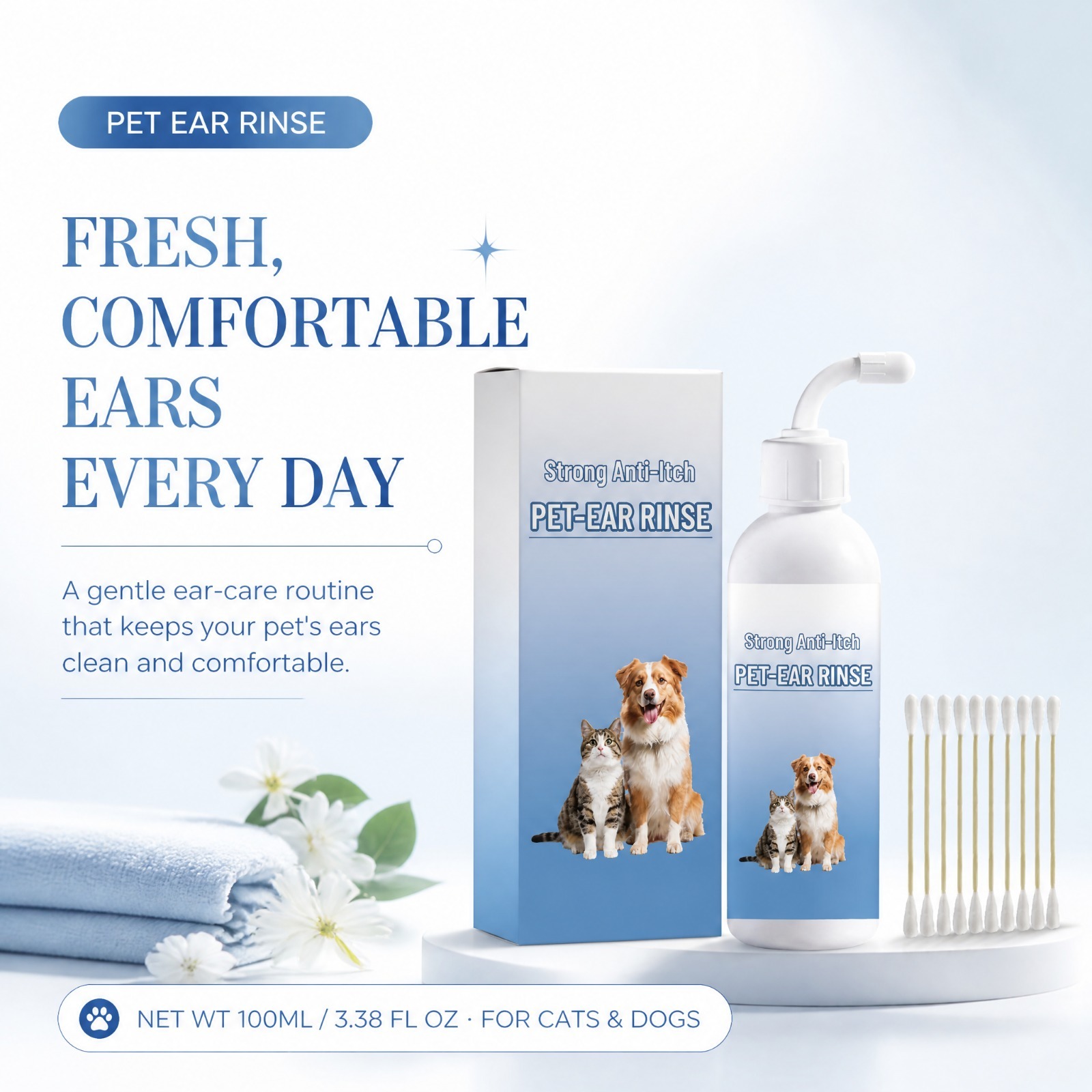 Pet Ear Cleaner Drops Dog Cat  - Pet Ear Cleaner 评论和价格