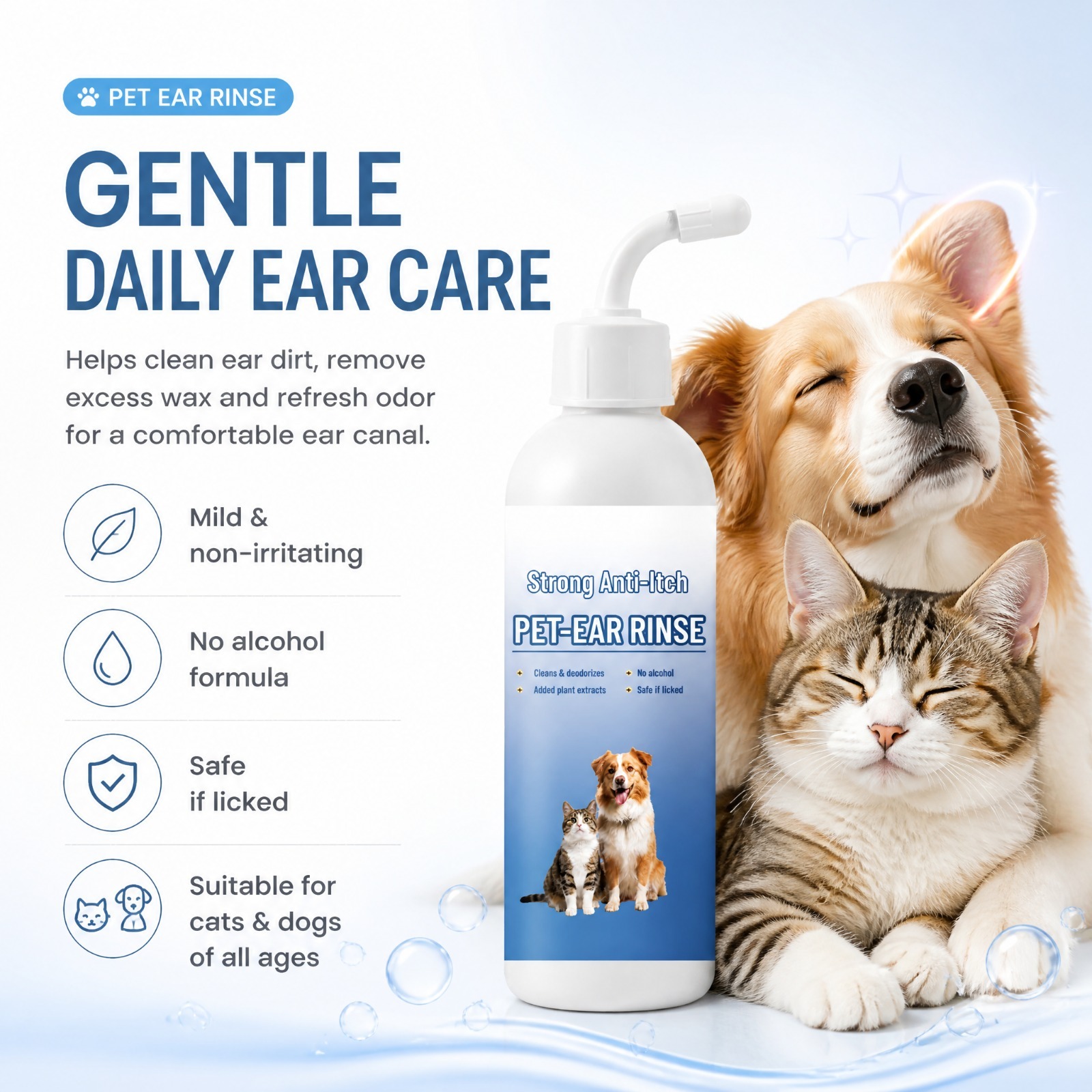 Pet Ear Cleaner Drops Dog Cat  - Pet Ear Cleaner 评论和价格